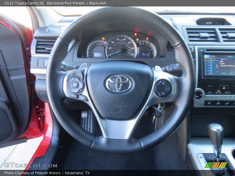 Barcelona Red Metallic / Black/Ash 2012 Toyota Camry SE