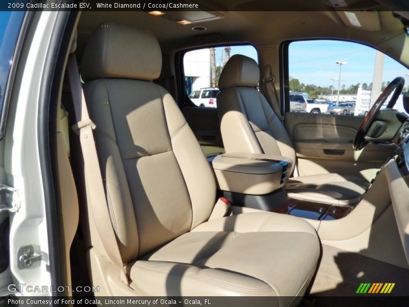 White Diamond / Cocoa/Cashmere 2009 Cadillac Escalade ESV