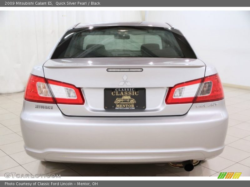 Quick Silver Pearl / Black 2009 Mitsubishi Galant ES