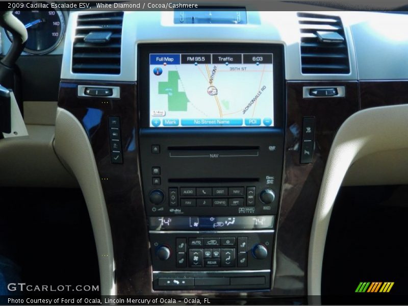 White Diamond / Cocoa/Cashmere 2009 Cadillac Escalade ESV