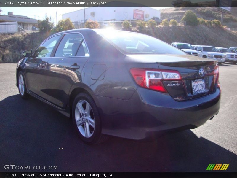 Magnetic Gray Metallic / Black/Ash 2012 Toyota Camry SE