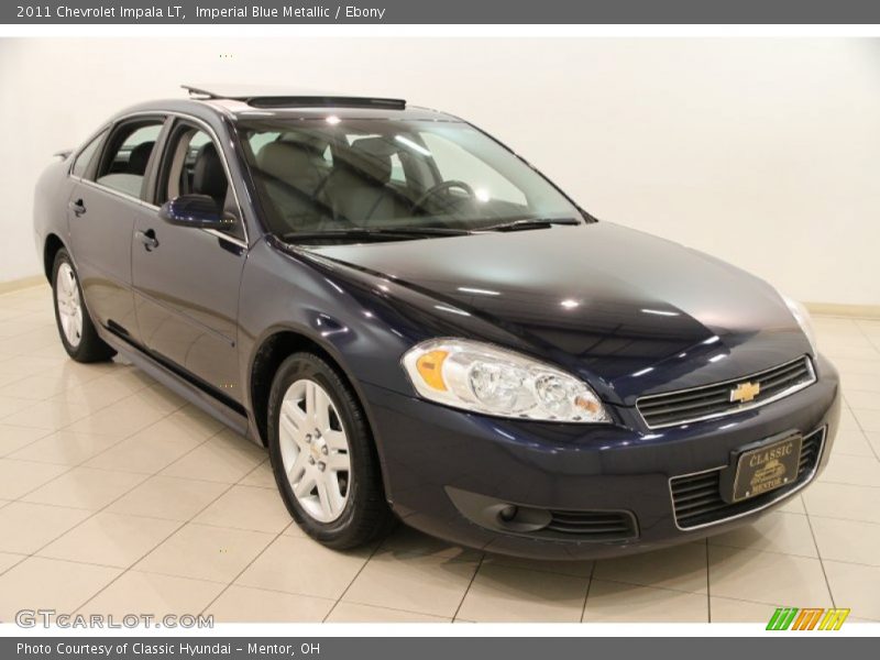 Imperial Blue Metallic / Ebony 2011 Chevrolet Impala LT