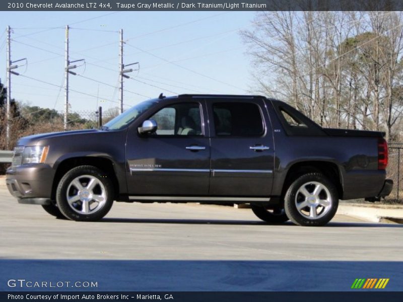 Taupe Gray Metallic / Dark Titanium/Light Titanium 2010 Chevrolet Avalanche LTZ 4x4