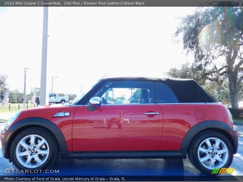 Chili Red / Rooster Red Leather/Carbon Black 2010 Mini Cooper S Convertible