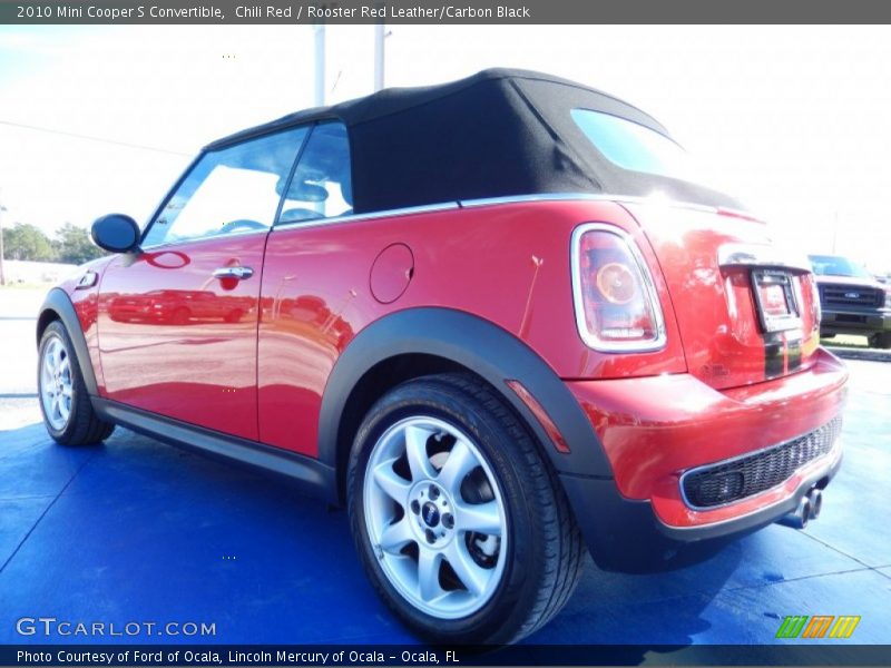 Chili Red / Rooster Red Leather/Carbon Black 2010 Mini Cooper S Convertible