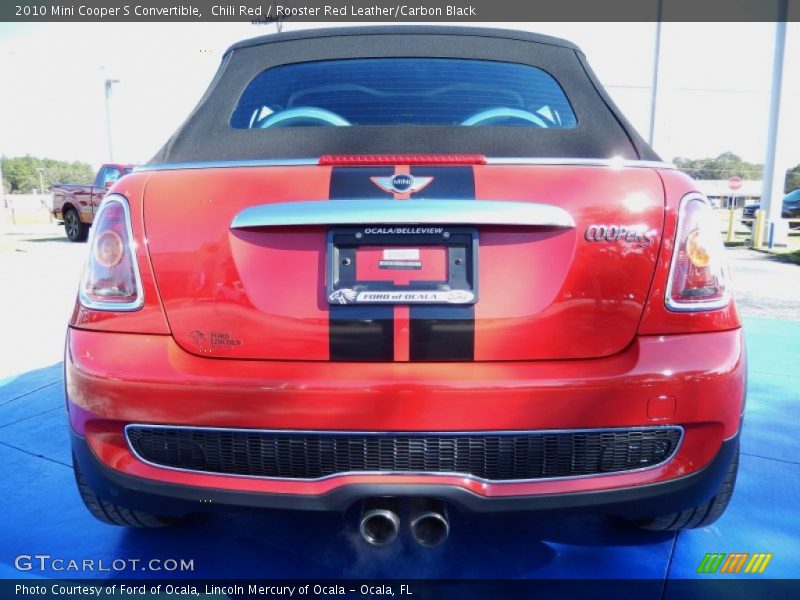 Chili Red / Rooster Red Leather/Carbon Black 2010 Mini Cooper S Convertible