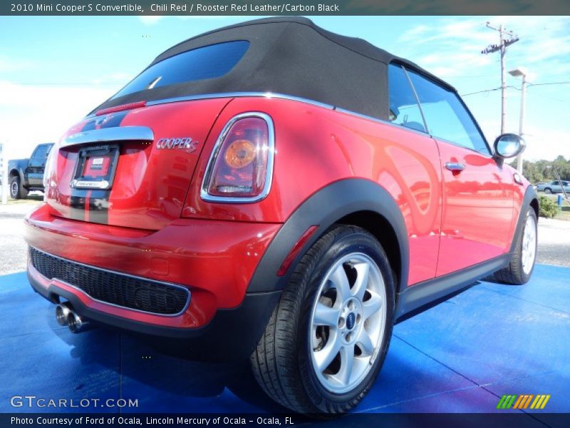 Chili Red / Rooster Red Leather/Carbon Black 2010 Mini Cooper S Convertible