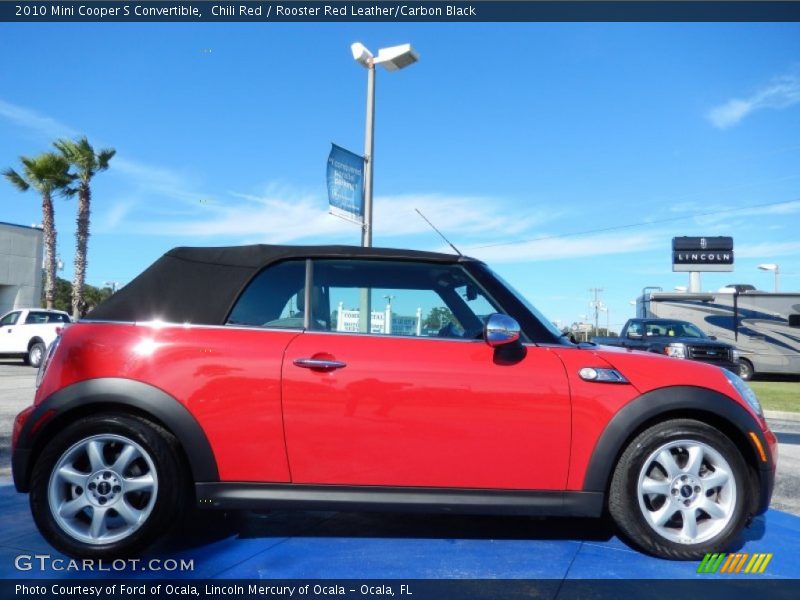 Chili Red / Rooster Red Leather/Carbon Black 2010 Mini Cooper S Convertible