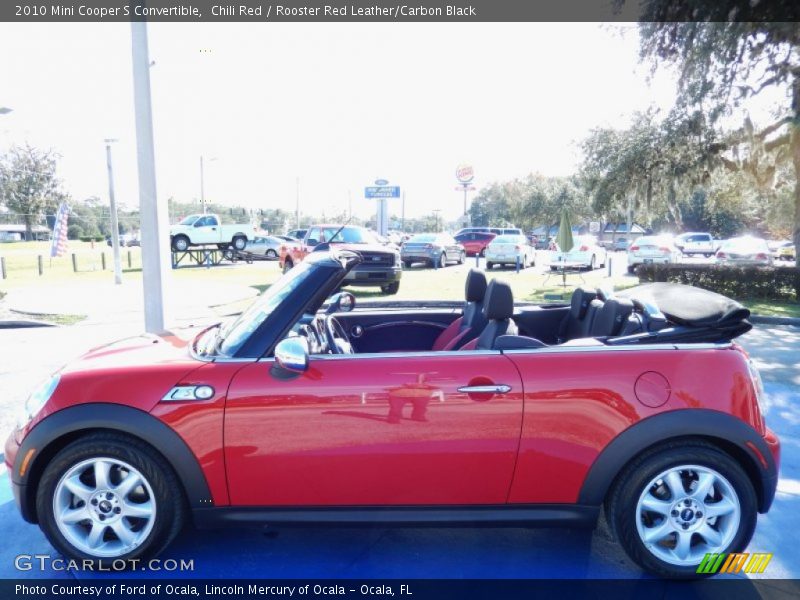 Chili Red / Rooster Red Leather/Carbon Black 2010 Mini Cooper S Convertible