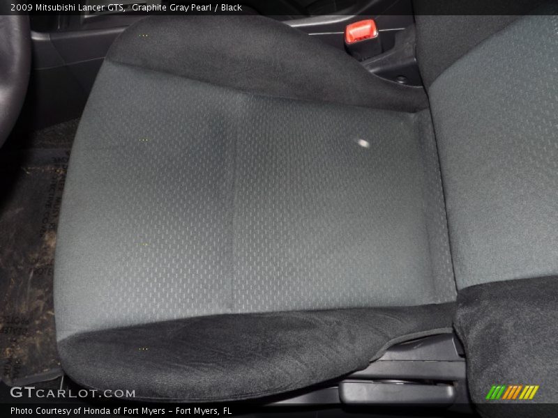 Graphite Gray Pearl / Black 2009 Mitsubishi Lancer GTS