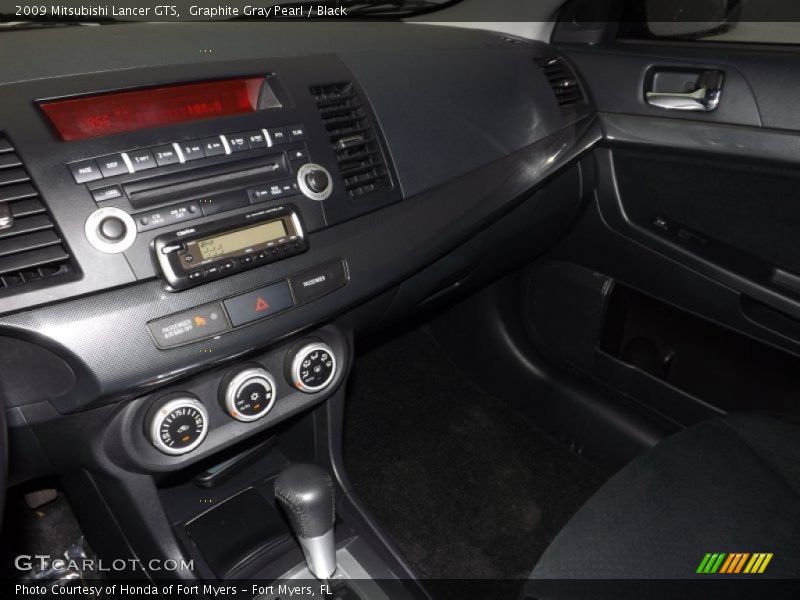 Graphite Gray Pearl / Black 2009 Mitsubishi Lancer GTS
