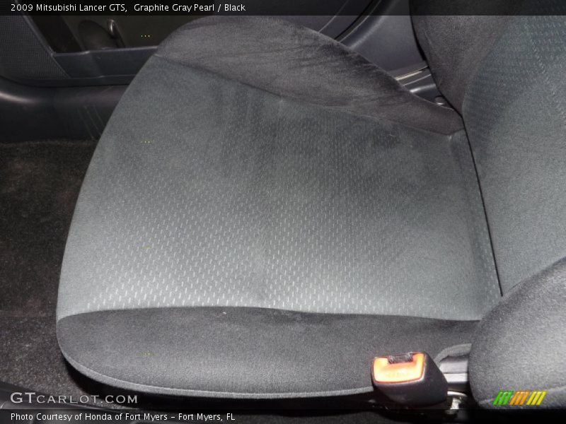 Graphite Gray Pearl / Black 2009 Mitsubishi Lancer GTS
