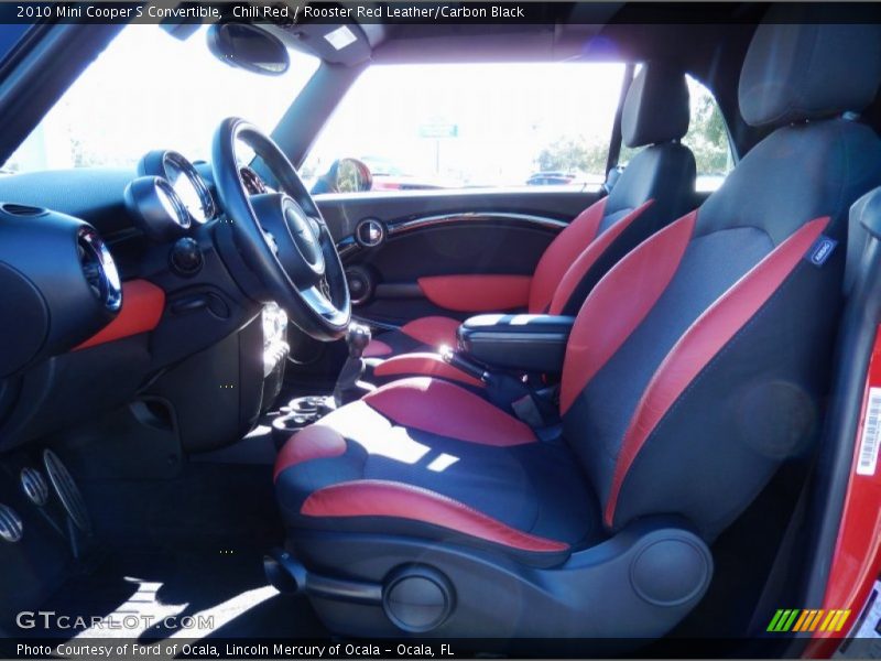 Front Seat of 2010 Cooper S Convertible