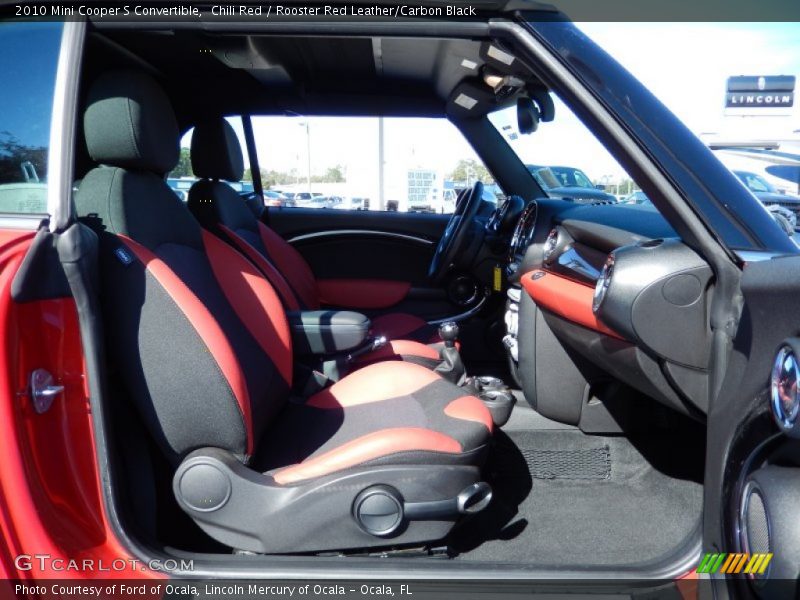 Chili Red / Rooster Red Leather/Carbon Black 2010 Mini Cooper S Convertible