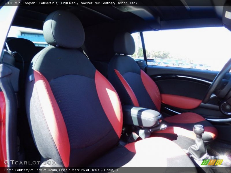 Chili Red / Rooster Red Leather/Carbon Black 2010 Mini Cooper S Convertible
