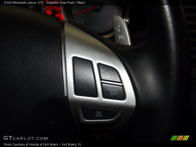Graphite Gray Pearl / Black 2009 Mitsubishi Lancer GTS