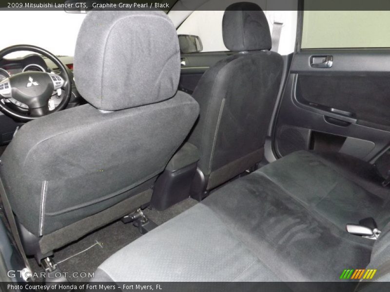 Graphite Gray Pearl / Black 2009 Mitsubishi Lancer GTS