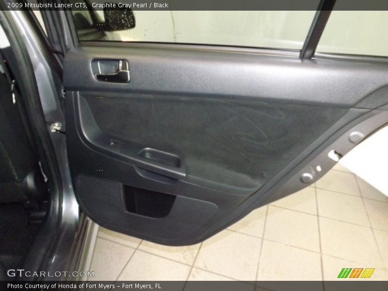 Graphite Gray Pearl / Black 2009 Mitsubishi Lancer GTS