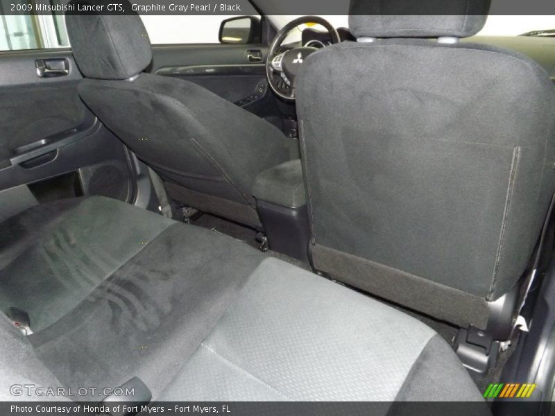 Graphite Gray Pearl / Black 2009 Mitsubishi Lancer GTS