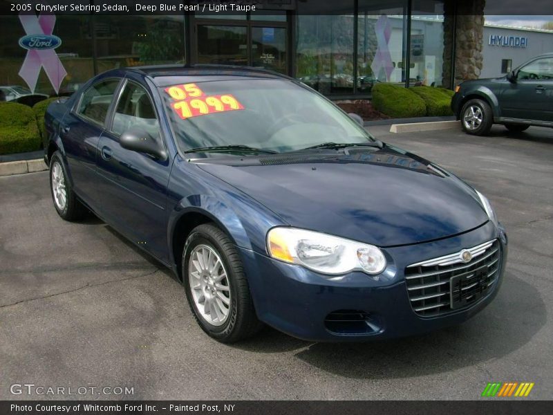 Deep Blue Pearl / Light Taupe 2005 Chrysler Sebring Sedan