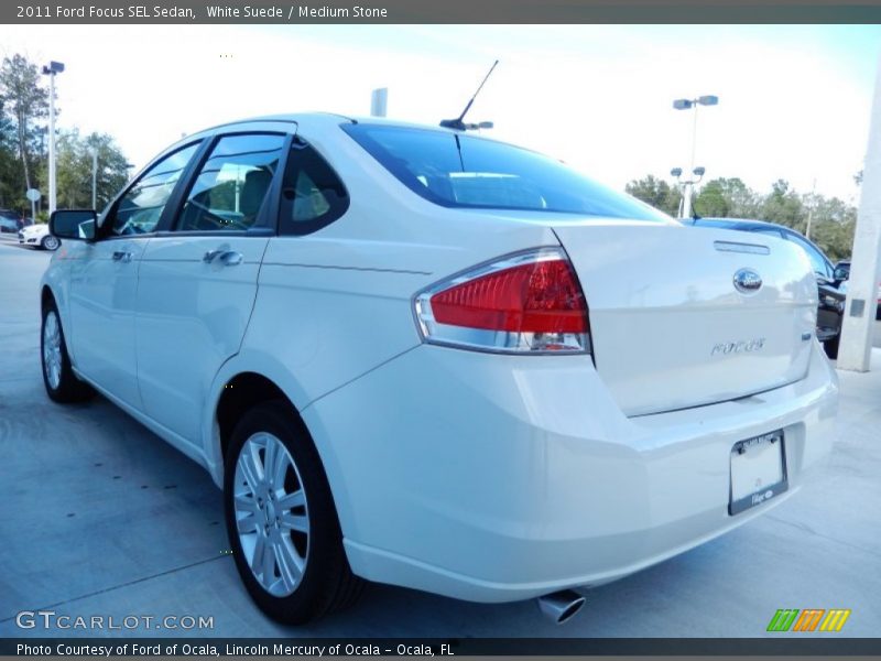 White Suede / Medium Stone 2011 Ford Focus SEL Sedan