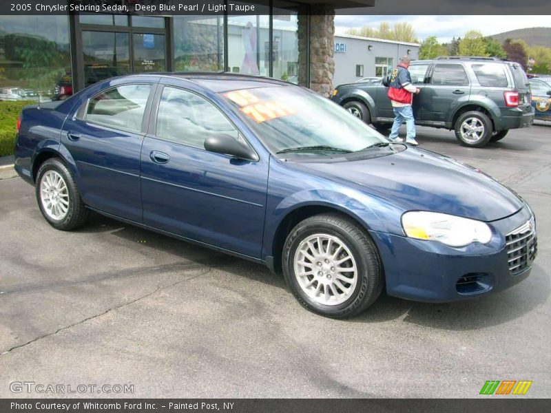 Deep Blue Pearl / Light Taupe 2005 Chrysler Sebring Sedan