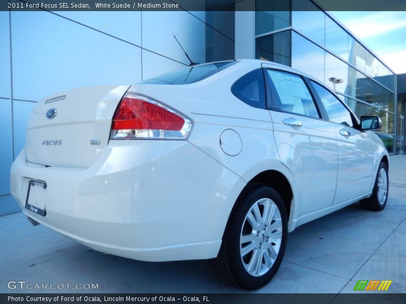 White Suede / Medium Stone 2011 Ford Focus SEL Sedan