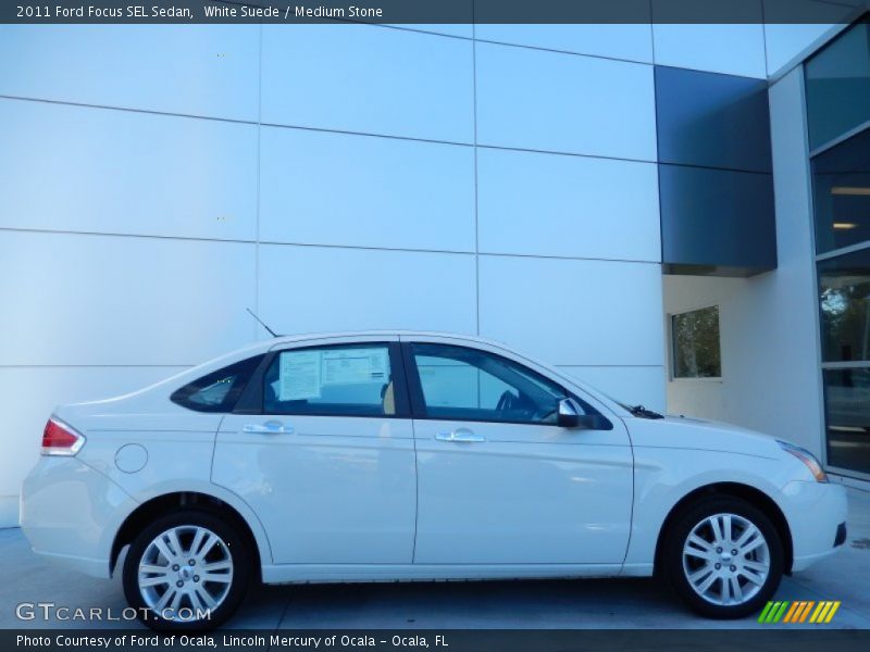 White Suede / Medium Stone 2011 Ford Focus SEL Sedan