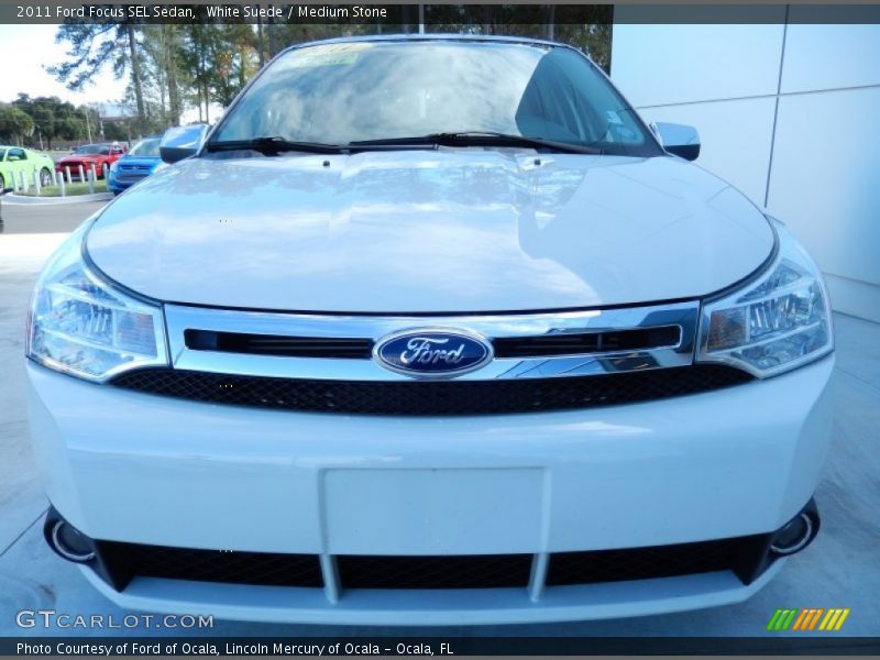 White Suede / Medium Stone 2011 Ford Focus SEL Sedan