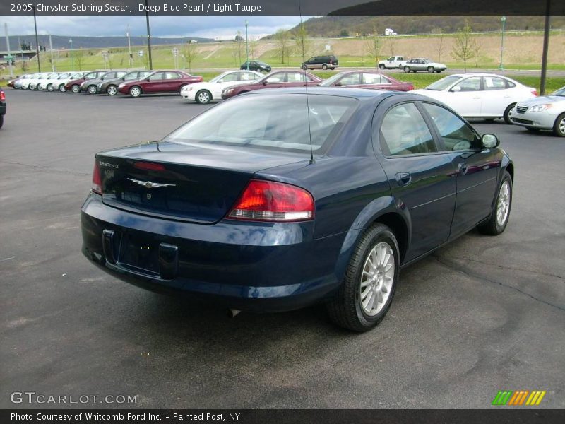 Deep Blue Pearl / Light Taupe 2005 Chrysler Sebring Sedan