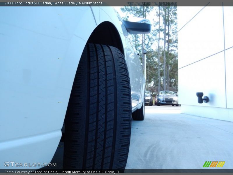 White Suede / Medium Stone 2011 Ford Focus SEL Sedan