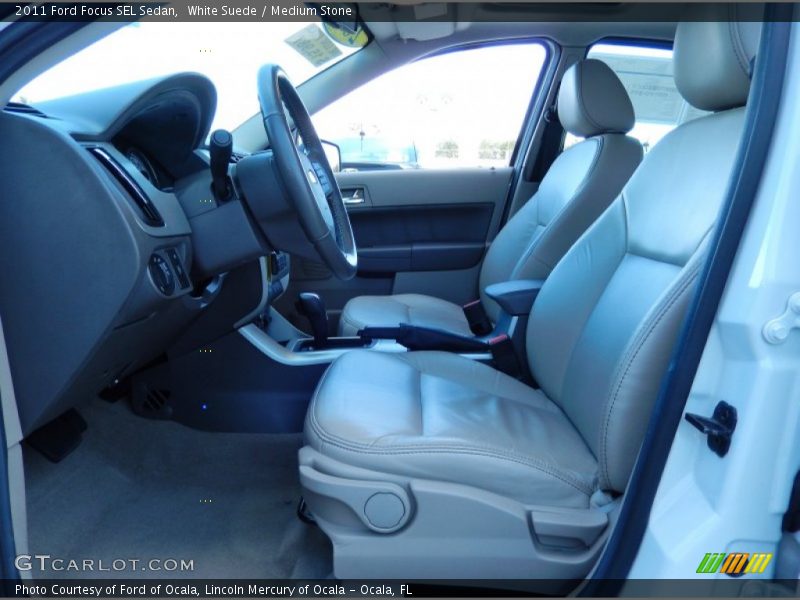 White Suede / Medium Stone 2011 Ford Focus SEL Sedan