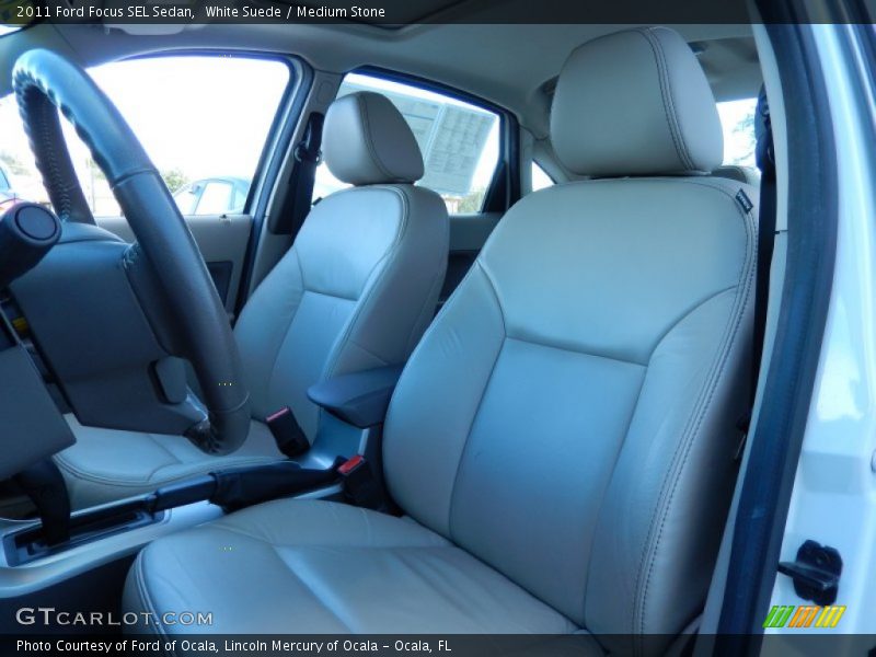 White Suede / Medium Stone 2011 Ford Focus SEL Sedan