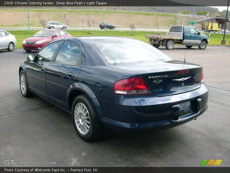 Deep Blue Pearl / Light Taupe 2005 Chrysler Sebring Sedan