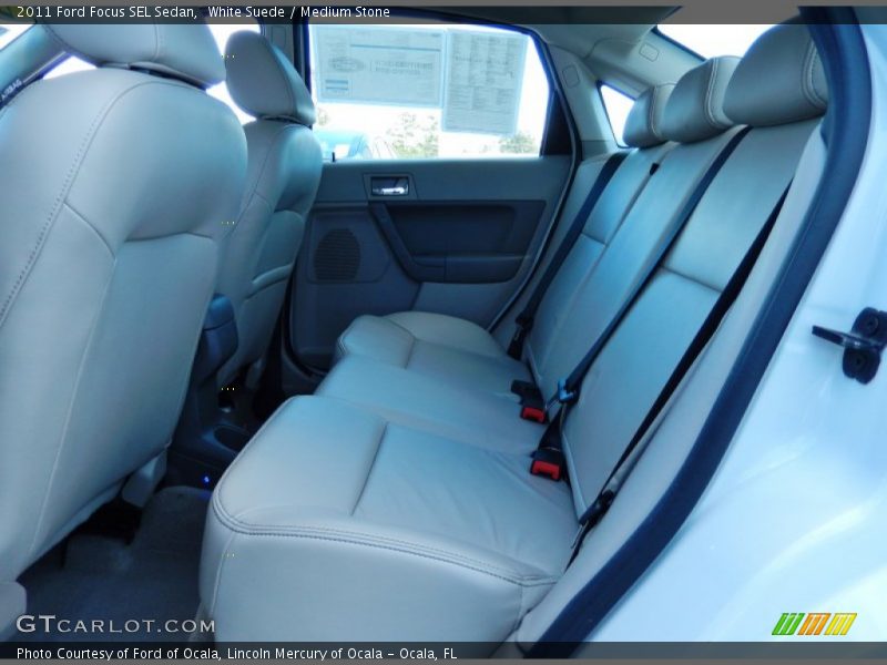 White Suede / Medium Stone 2011 Ford Focus SEL Sedan