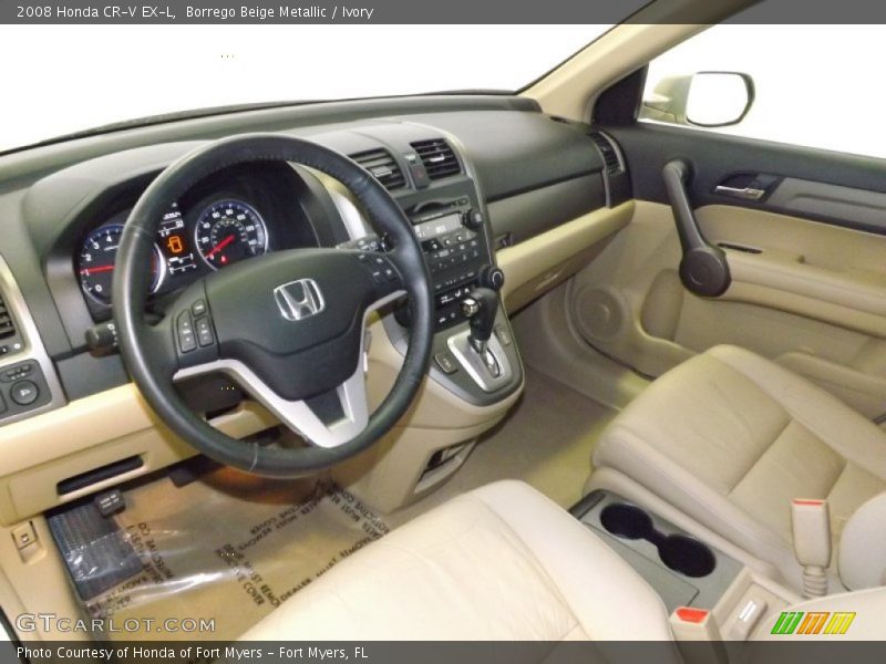 Borrego Beige Metallic / Ivory 2008 Honda CR-V EX-L