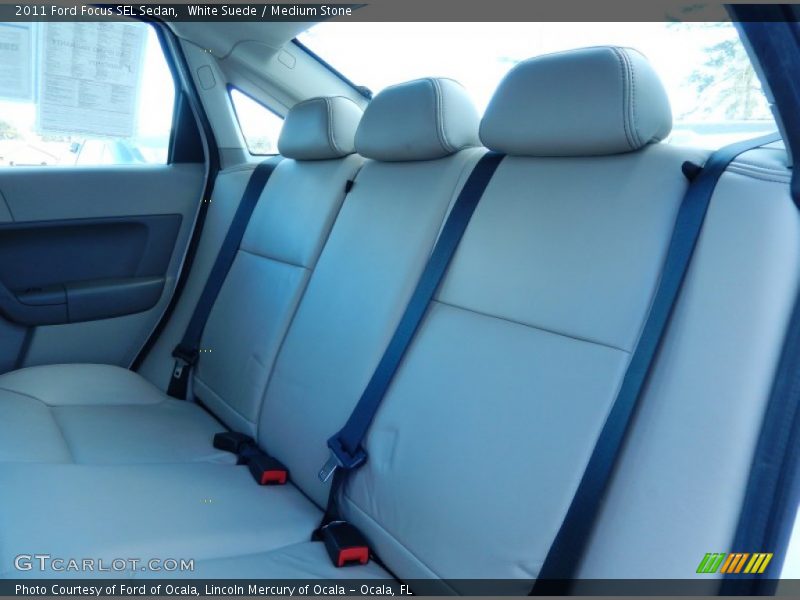 White Suede / Medium Stone 2011 Ford Focus SEL Sedan