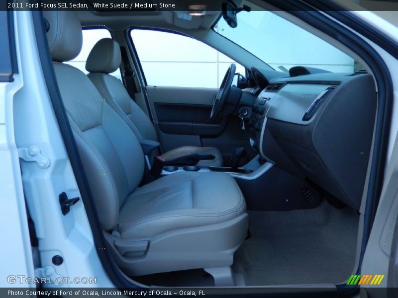 White Suede / Medium Stone 2011 Ford Focus SEL Sedan