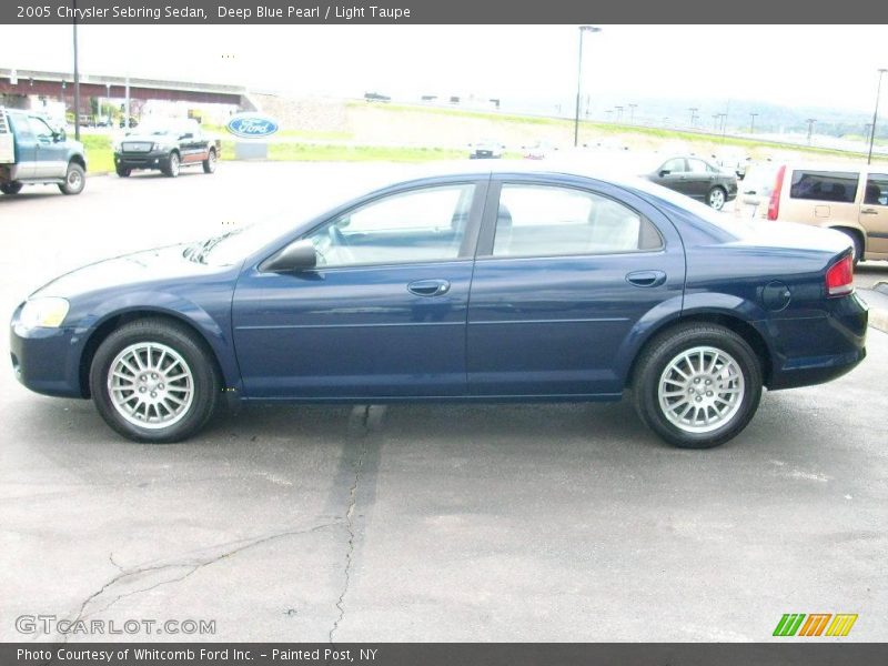 Deep Blue Pearl / Light Taupe 2005 Chrysler Sebring Sedan