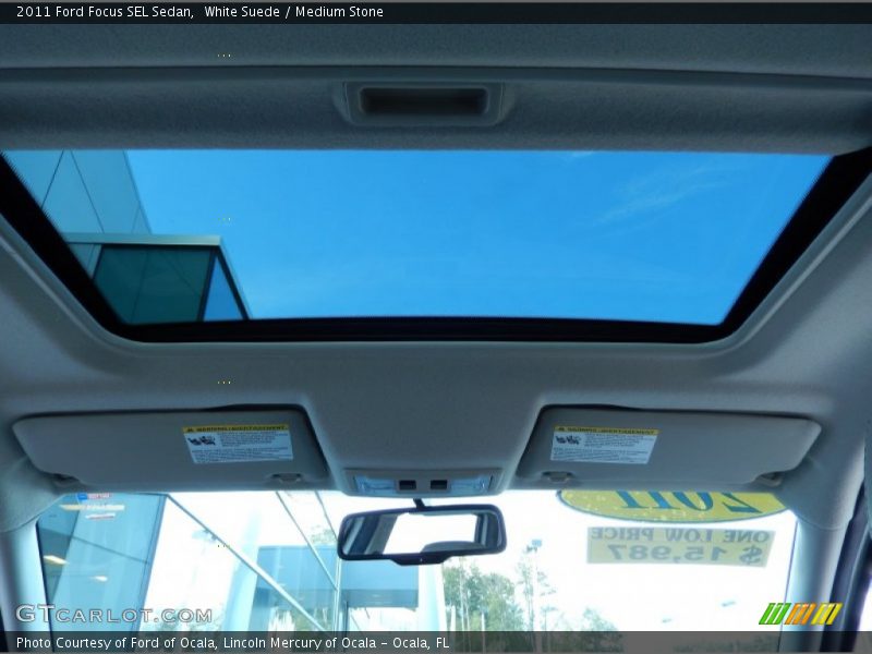 White Suede / Medium Stone 2011 Ford Focus SEL Sedan