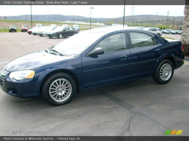 Deep Blue Pearl / Light Taupe 2005 Chrysler Sebring Sedan