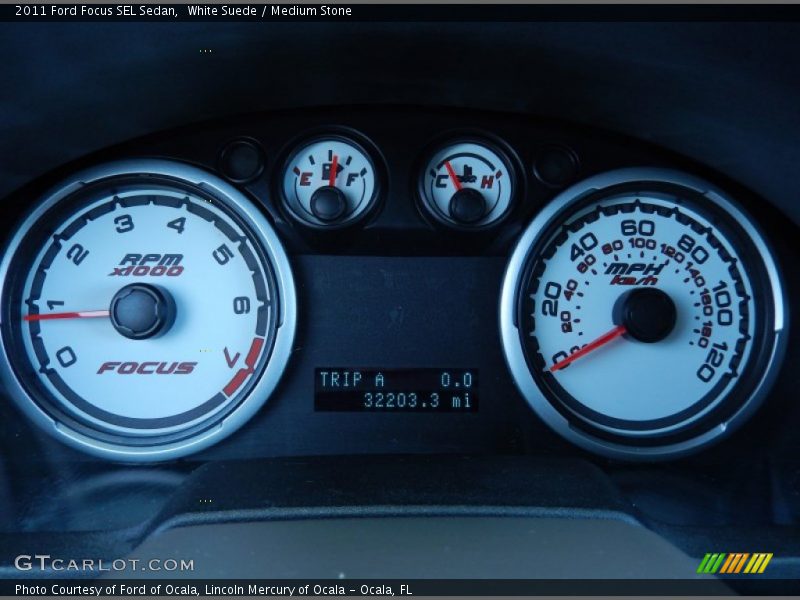 White Suede / Medium Stone 2011 Ford Focus SEL Sedan