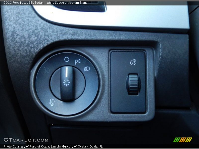 White Suede / Medium Stone 2011 Ford Focus SEL Sedan
