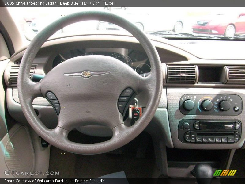 Deep Blue Pearl / Light Taupe 2005 Chrysler Sebring Sedan