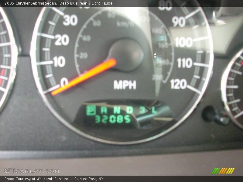 Deep Blue Pearl / Light Taupe 2005 Chrysler Sebring Sedan