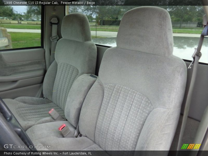 Pewter Metallic / Beige 1998 Chevrolet S10 LS Regular Cab