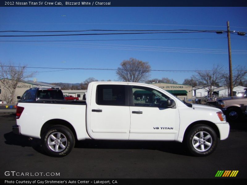 Blizzard White / Charcoal 2012 Nissan Titan SV Crew Cab