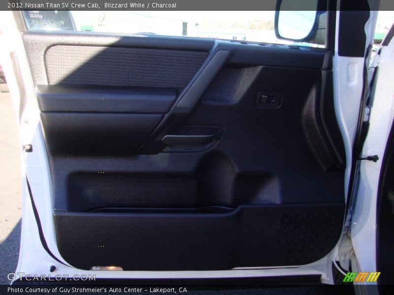 Blizzard White / Charcoal 2012 Nissan Titan SV Crew Cab