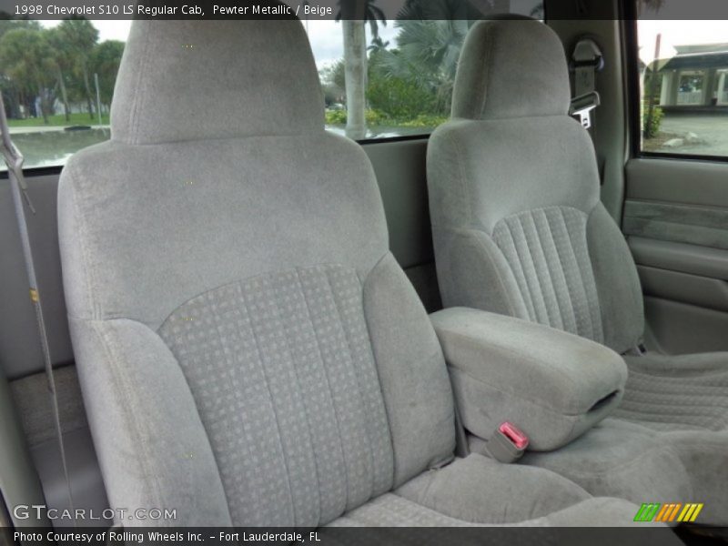Pewter Metallic / Beige 1998 Chevrolet S10 LS Regular Cab
