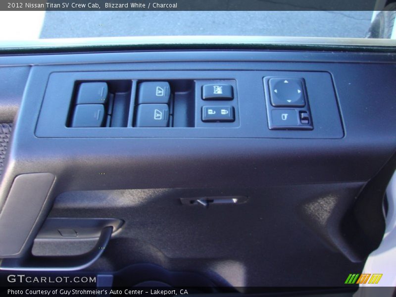 Blizzard White / Charcoal 2012 Nissan Titan SV Crew Cab